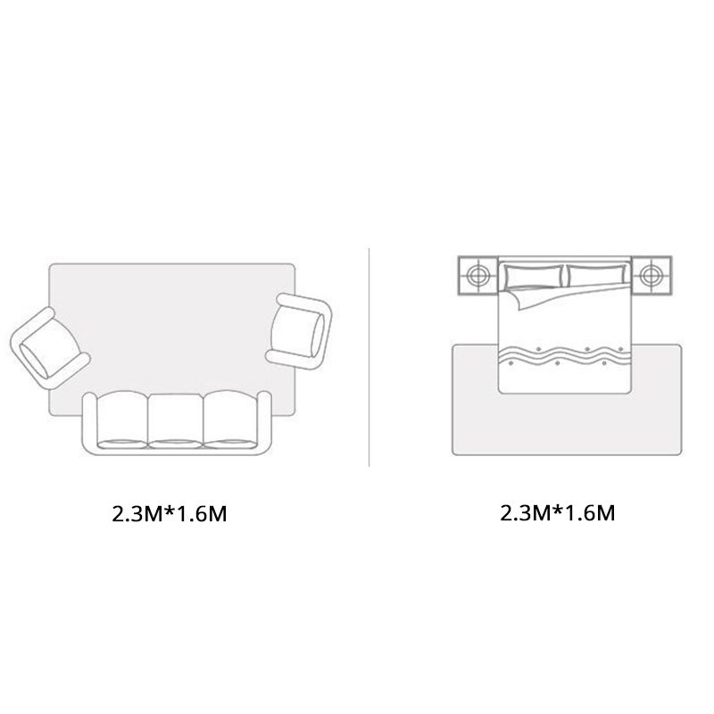 Moderner blauer Gebiet Teppich abstraktes Muster Polyester Fläche Teppich nicht rutscher Backing Teppich für Salon