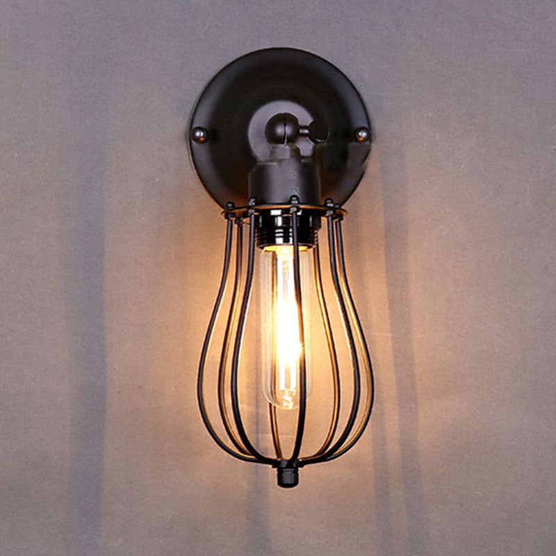 Pear Semi Flush Mount Light Fixture Industrial Metallic Ceiling Mount Chandelier for Bedroom