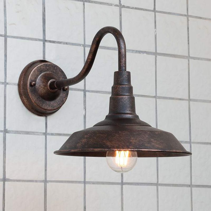 1 Light Metal Geometric Shade Wall Lighting Industrial Style Wall Mounted Light Fixture