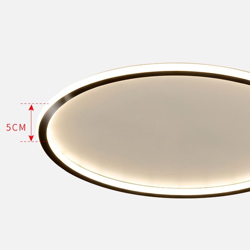 Lámpara empotrada LED ultrafina de 1 luz, nueva lámpara acrílica moderna de montaje en techo para dormitorio