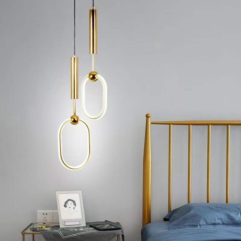 Minimalistische lineare Anhängerbeleuchtung, Luxus -Silikon -Licht für Wohnzimmer