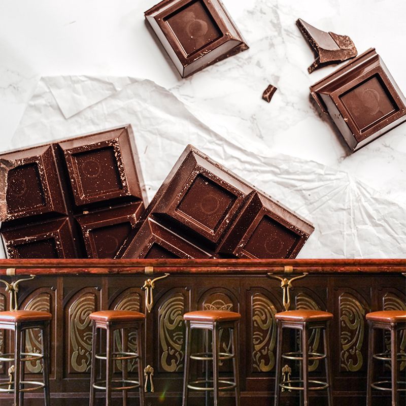 Business Sweet Chocolate Mural Decal Stain Resistant Cake Shop Wall Covering