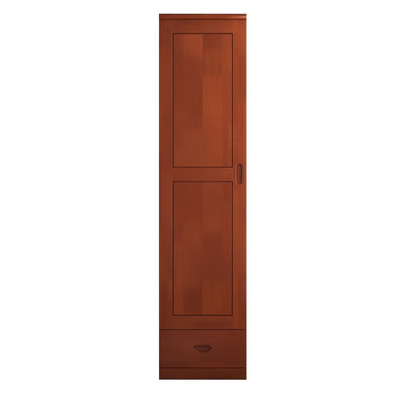 Traditional Wardrobe Cabinet Hinged Rubberwood Wardrobe Armoire
