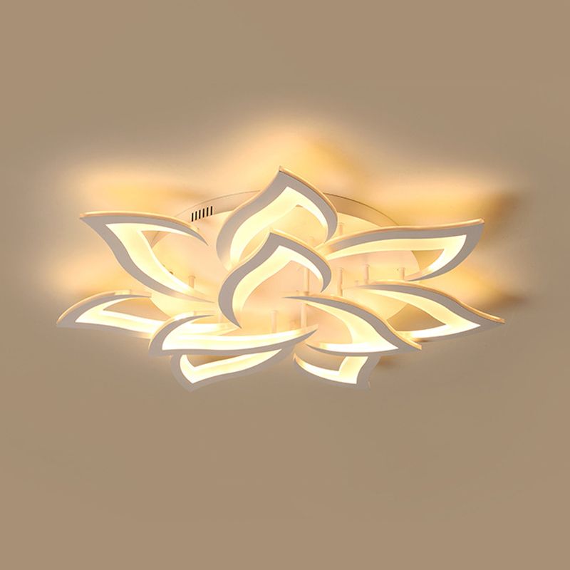 Modern Unique Shape Ceiling Mount Light Fixture Ceiling Mounted Light in White