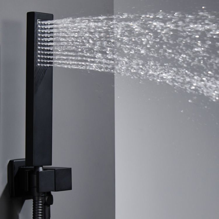 Modern Bathroom Faucet One Handle Copper Wall Mounted Bathtub Faucet