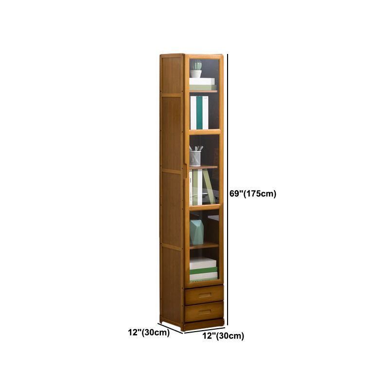 Closed Back Bookshelf Door Standard Bookcase for Home Office