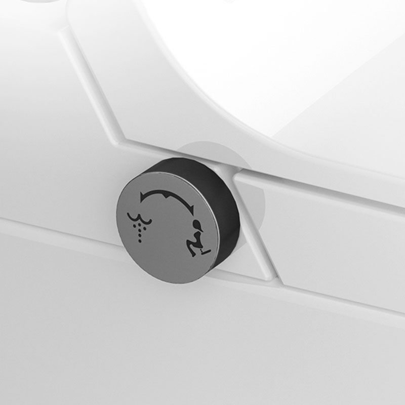 Contemporary Flush Toilet Floor Mounted One-Piece Toilet Porcelain Toilet Bowl