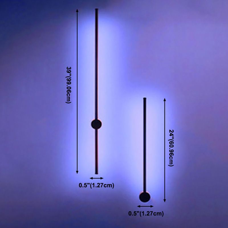 Stile moderno RGB Light Metallic Sconce Lighting Prontoni murali per la camera da letto per la camera da letto d'albergo