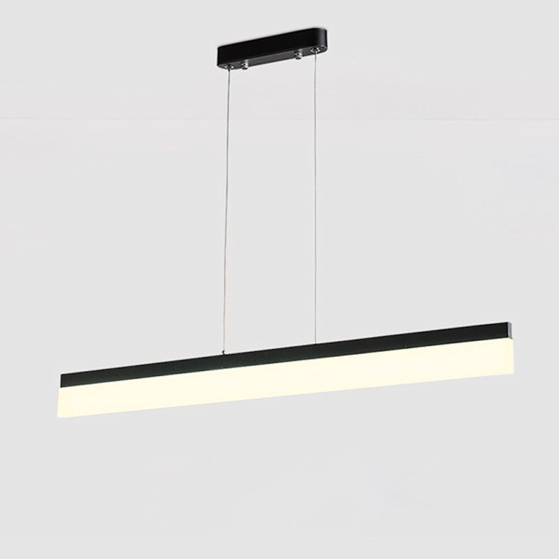 Linear Island Chandelier Lights Simplicity Acrylic Chandelier Lighting Fixtures for Office
