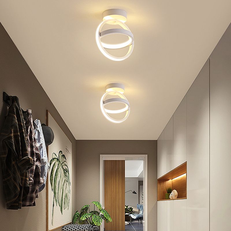 Plafonnier géométrique en métal, luminaire de Style simple à LED
