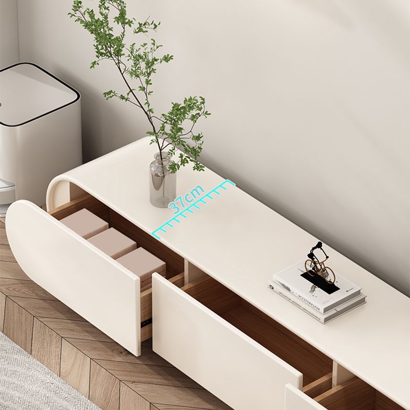 Wooden Coffee or End Table with Storage Drawers Contemporary Abstract