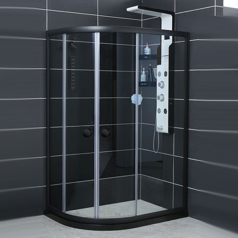 Modern Style Stainless Steel Frame Folding Tempered Glass Shower Screen