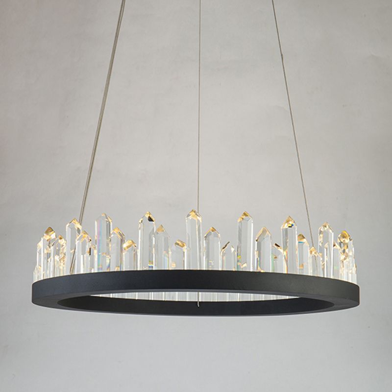 Noordse geometrische kroonluchter Crystal Single Light Led kroonluchter hanger voor woonkamer