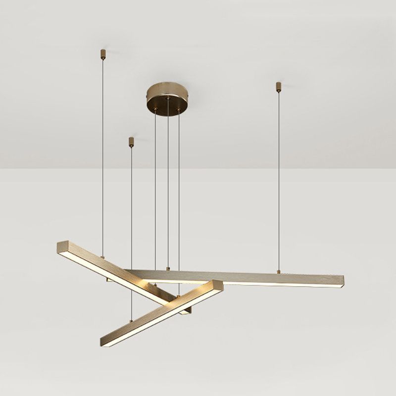 Multi-Light Chandelier Lighting Fixtures Metal Modern Hanging Chandelier for Living Room