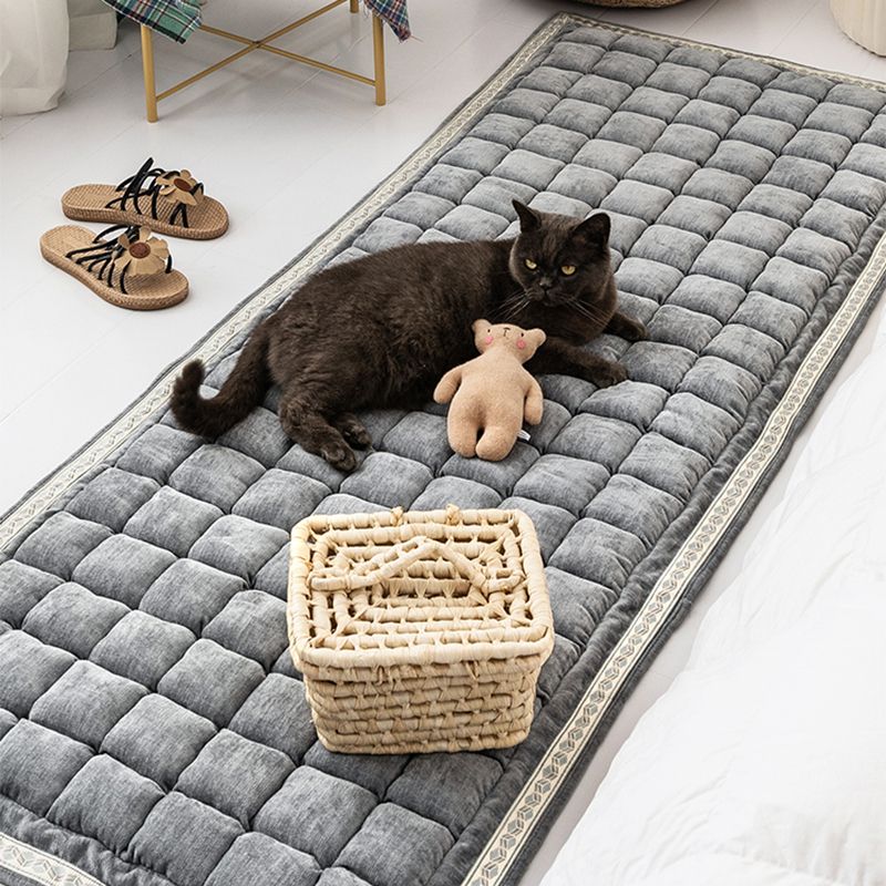 Alfombra de decoración de confort alfombra a cuadros con cuadro de cuadros Polyster sin deslizamiento para mascotas alfombra interior amigable para mascotas