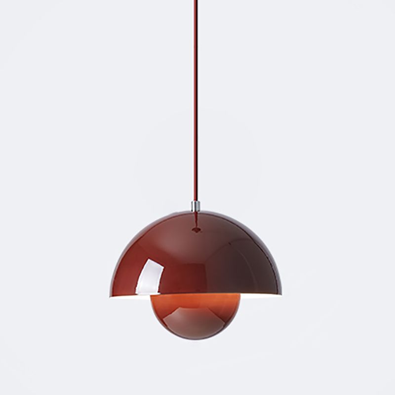 Macaron-stijl hangende verlichtingsarmatuur 1-licht hanger lamp met aluminium voor slaapkamer
