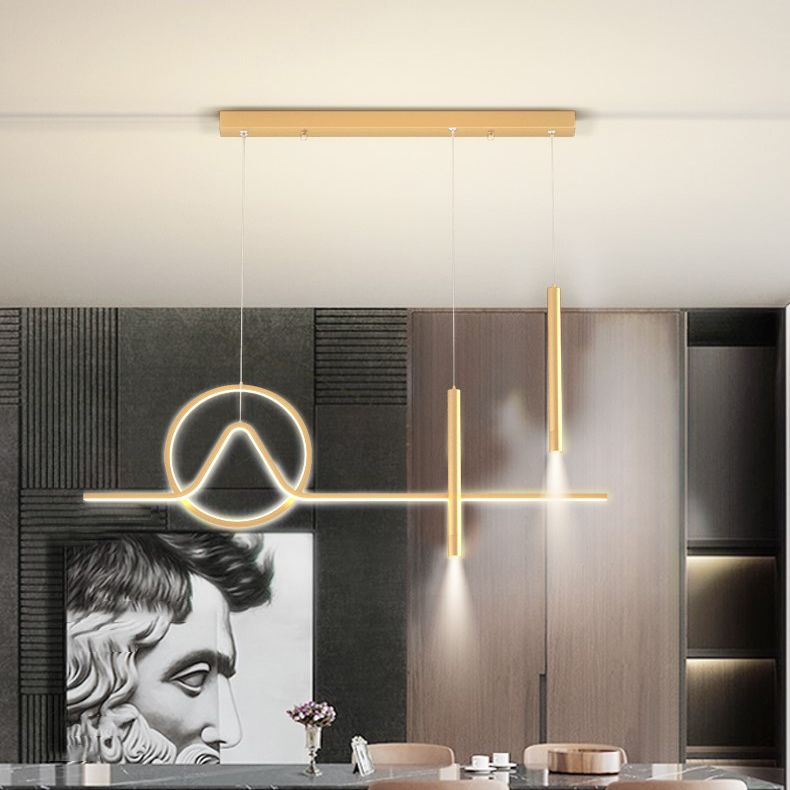 Lampade sospese geometriche Luci a sospensione da cucina contemporanea Metal