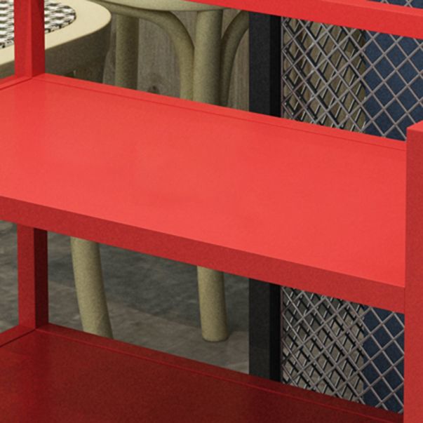 Contemporary Metal Prep Table 25.59"H Portable Prep Table for Dining Room