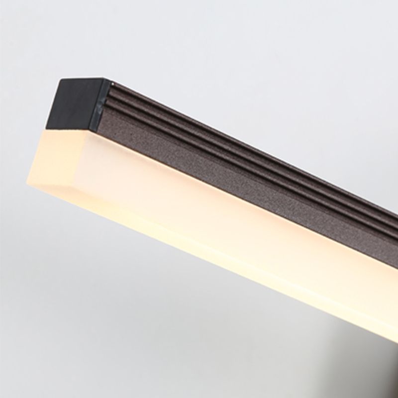Accensione a parete a forma lineare Metal in stile moderno 1 lampada scontata per bagno