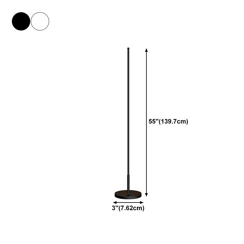 Nordic Strip Floor Lamp Metal 55" High LED Floor Light for Living Room