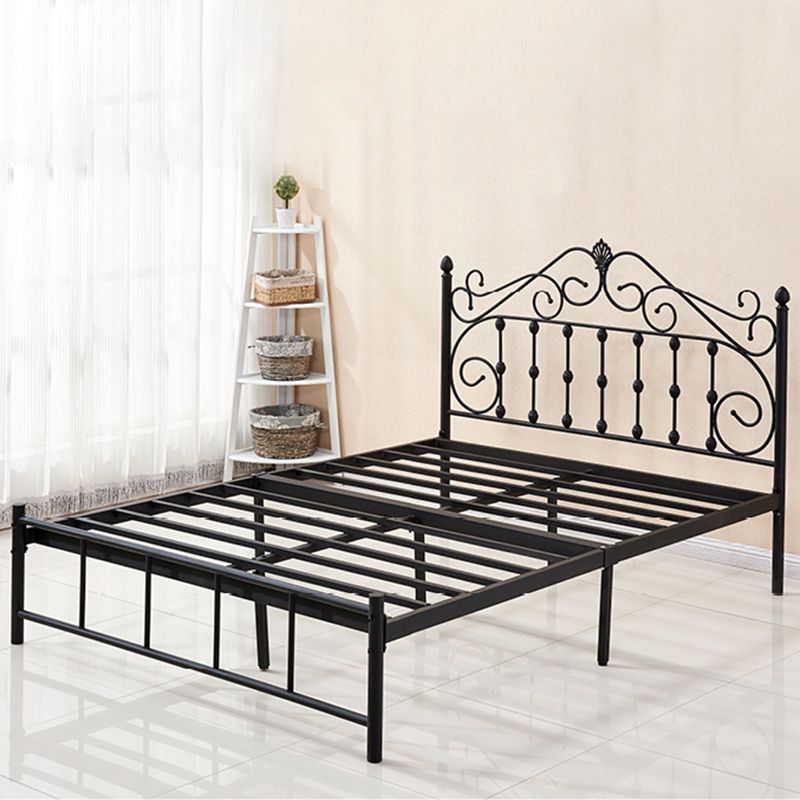 Glam Style Metal Iron Material with Headboard Gold/black/white Bed
