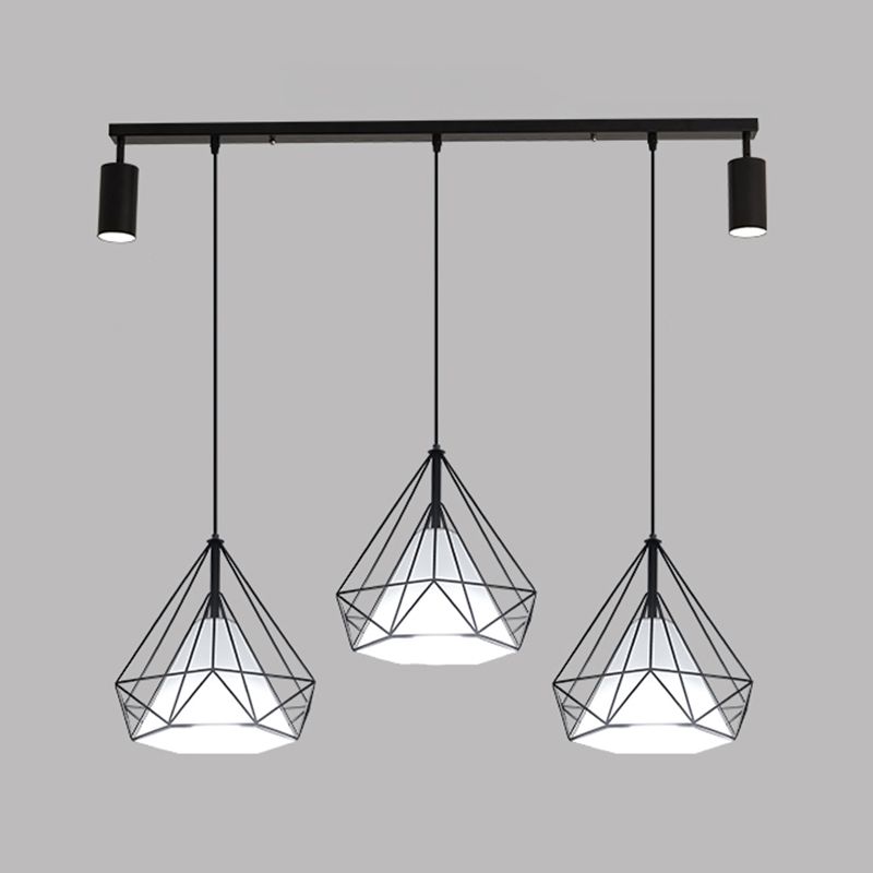 Diamond Island Lights Contemporary Metal Island Lighting Fixture for Kitchen