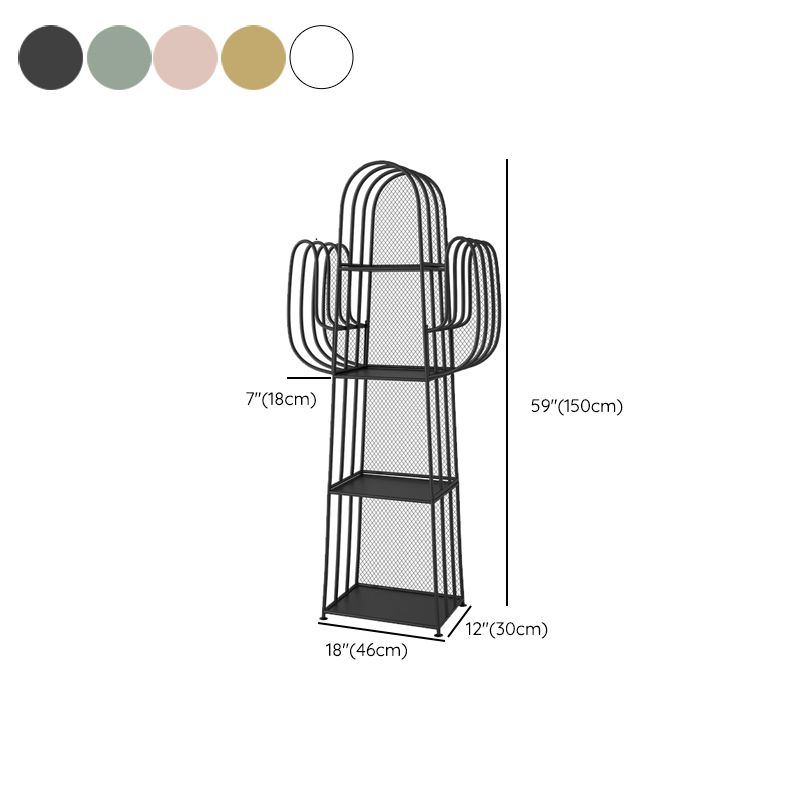 Metal Closed Back Standard Bookshelf Metal Shelves Included Bookcase