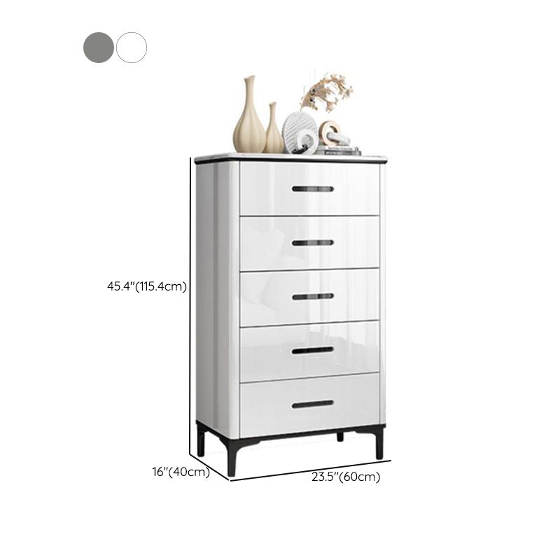 Contemporary Bedroom Storage Chest Stone Chest with Black Legs