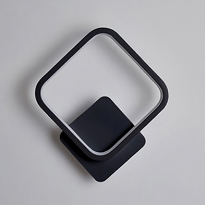 Square Wall Light Sconces Modern Metal 1 Light Wall Mount Light Fixture