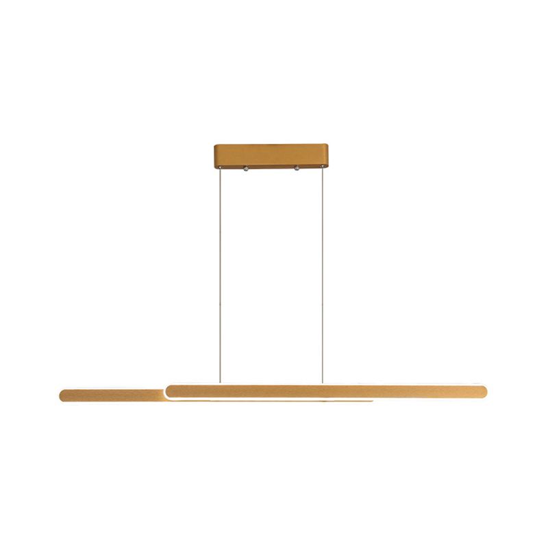 Geometric Island Lights Modern Pendant Light Metal 2 Light Island Lighting Fixtures