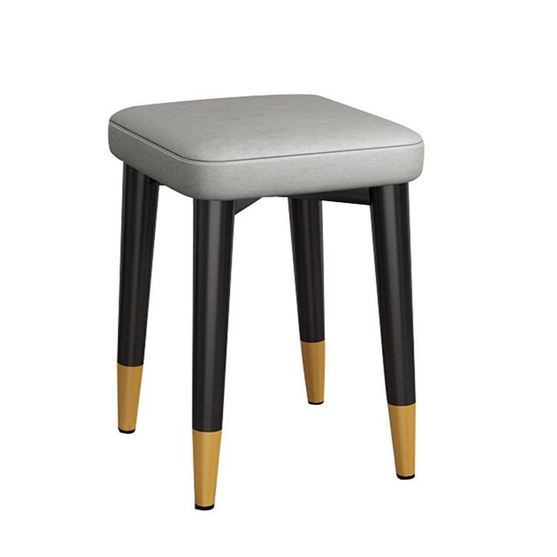 Glam Square Ottoman Whole Colored Faux Leather Mildew Resistant Cube Ottoman