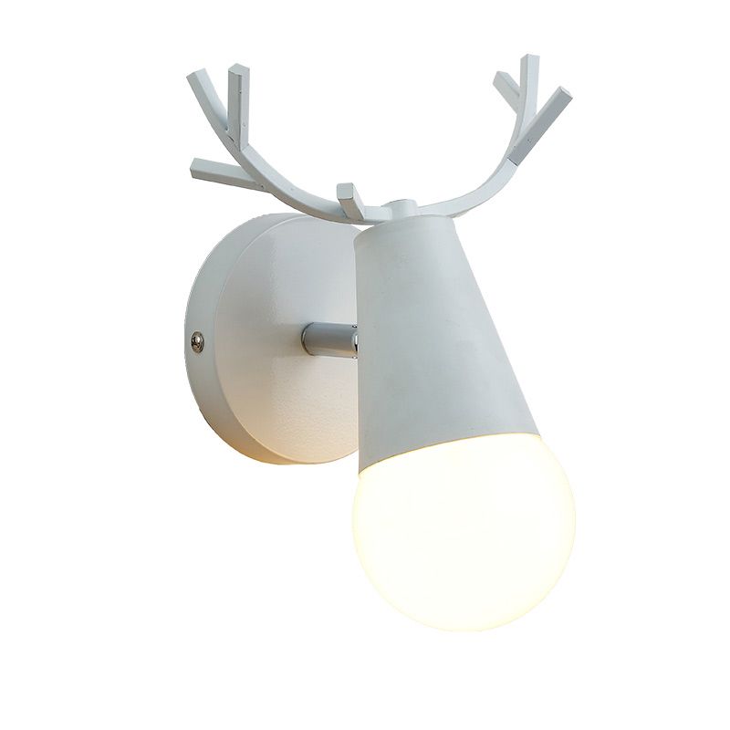 Modern Style Unique Shape Wall Sconce Metal 1 Light Wall Light for Bedroom