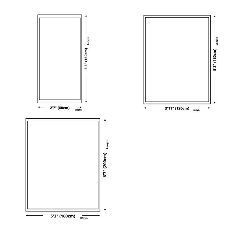 White Geometric Pattern Area Carpet Modern Polyester Area Rug Anti-Slip Rug for Living Room