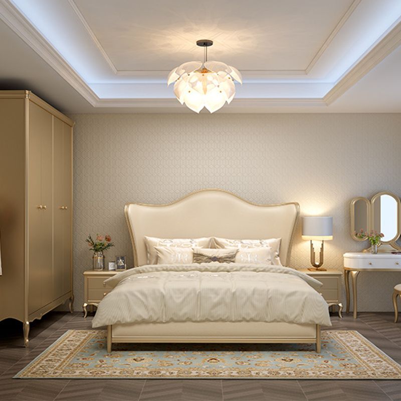 Victorian Upholstered Headboard Standard Bed Adjustable Height