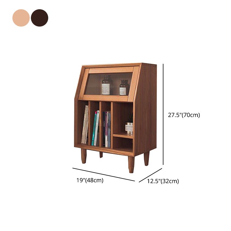 Contemporary Style Bookshelf Closed Back Bookcase for Office and Study Room