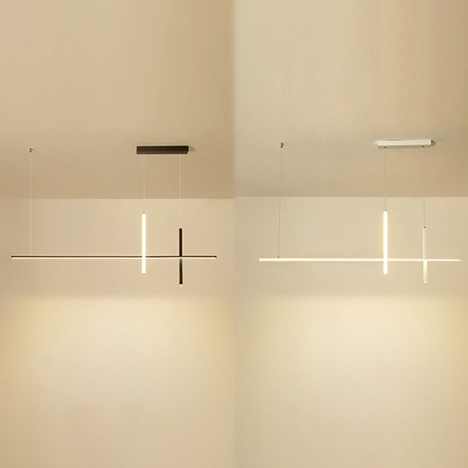 Minimalism Contemporary Style Island Pendants Metal LED Island Chandelier Light for Dining Room