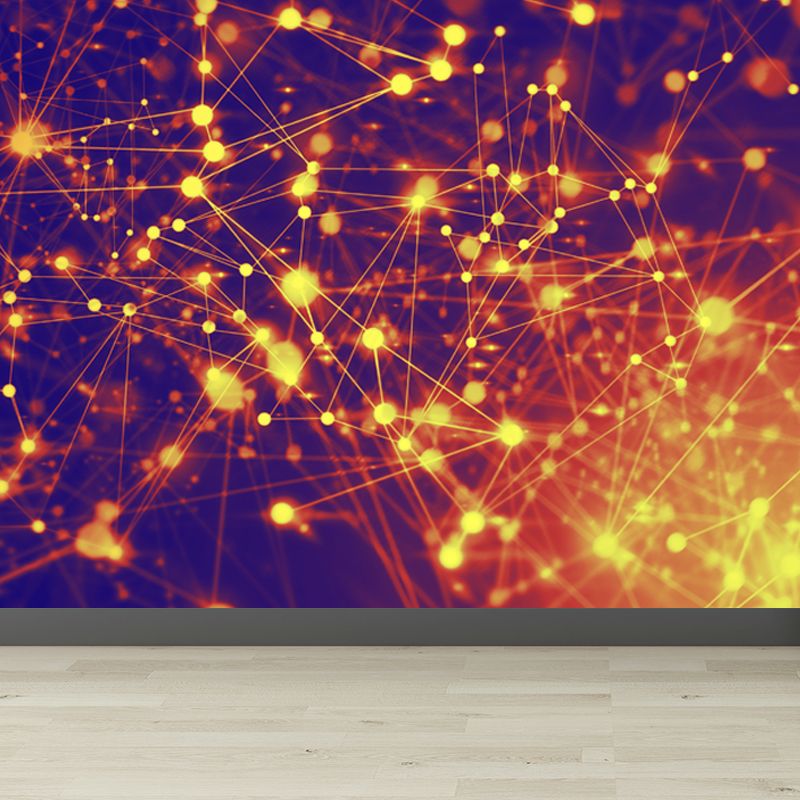 Water Resistant Abstract Wall Mural Non-Woven Modern Wall Covering for Dining Room