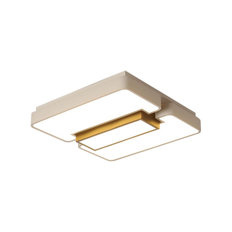 Sala de estar de color Blanco Acrílico Ligero Acrílico Moderno/Blanco Iluminado Luz de techo LED