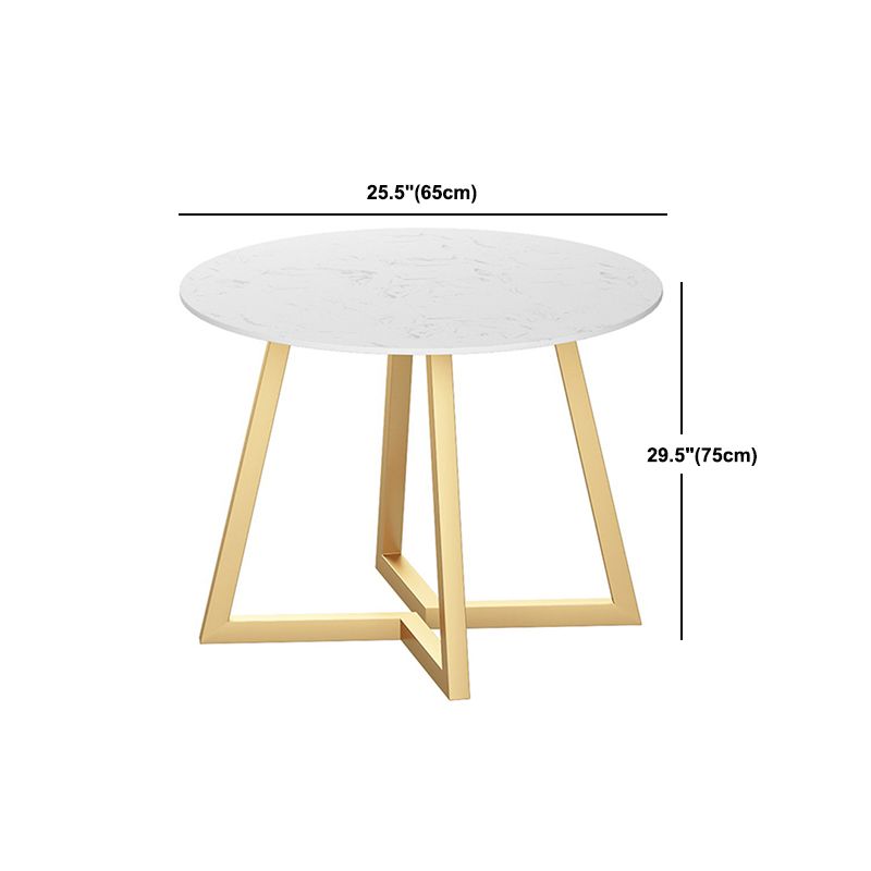 Glam Round Dinette Set 1/4/5 Pieces Marble Dining Table Sets