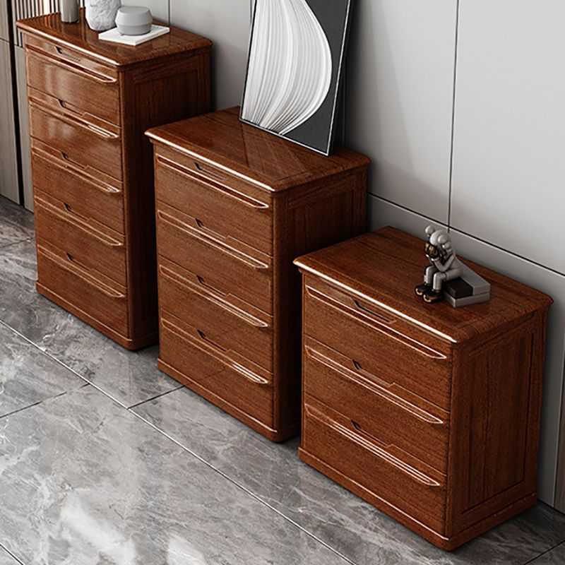 Brown 29.13" Wide Accent Chest Mid-Century Modern Wood Accent Chest