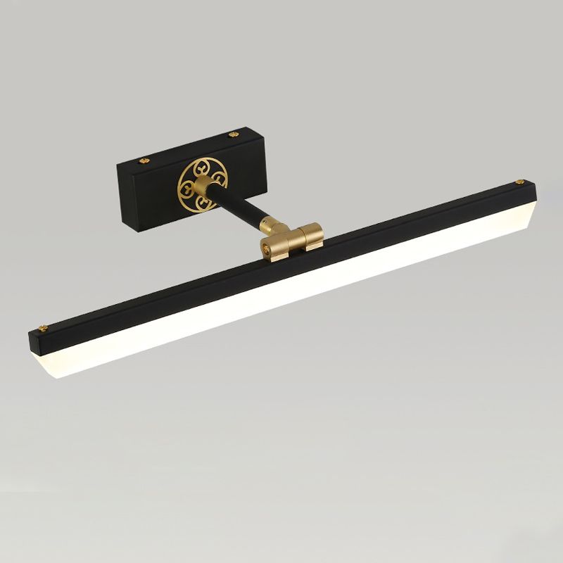 Modern Linear Vanity Lighting Fixtures Copper Wall Lighting with Acrylic Shade