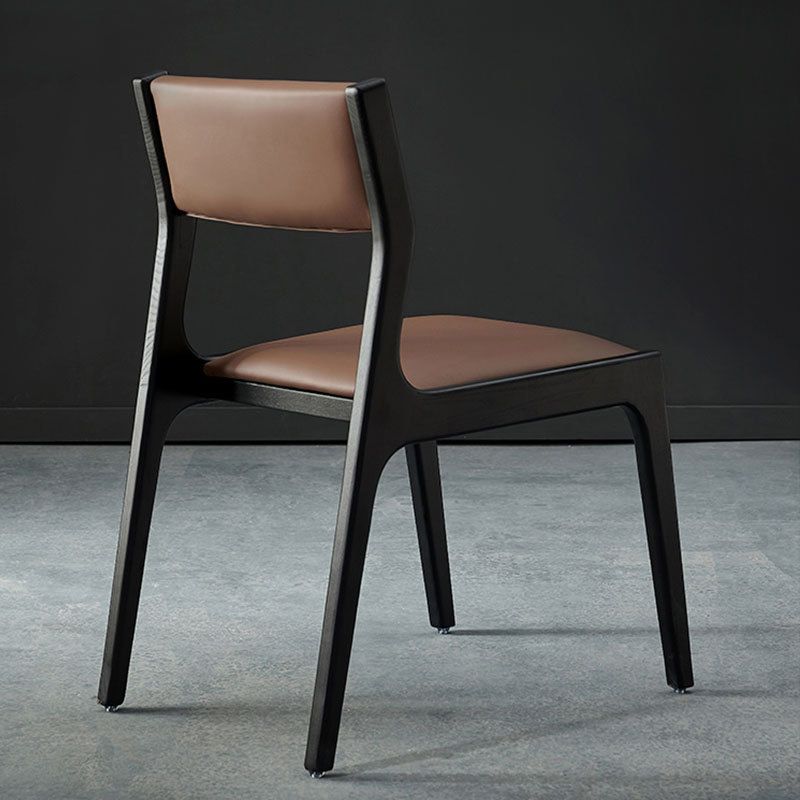 Modern Style Dining Chair Solid Wood Indoor Dining Chair with Wooden Frame