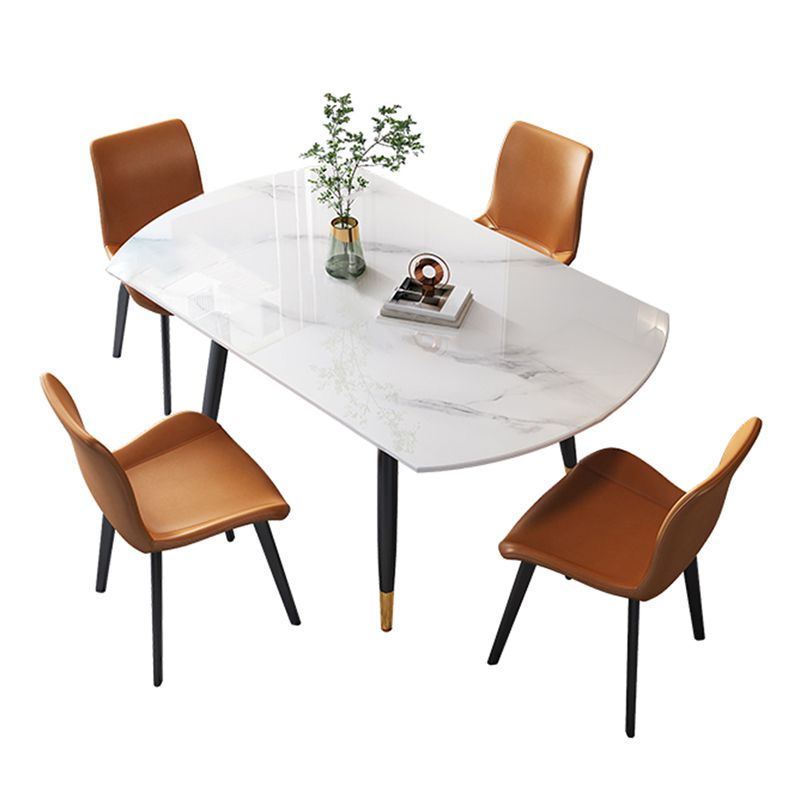 Round Extendable Dining Table Contemporary Stone Dining Table