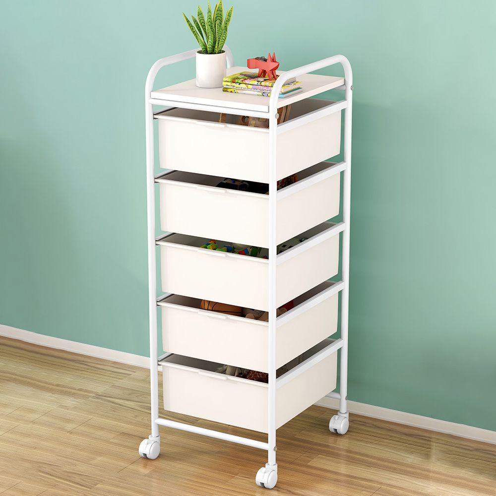 Metal and Plastic Bookshelf Scandinavian Bookcase for Home Office