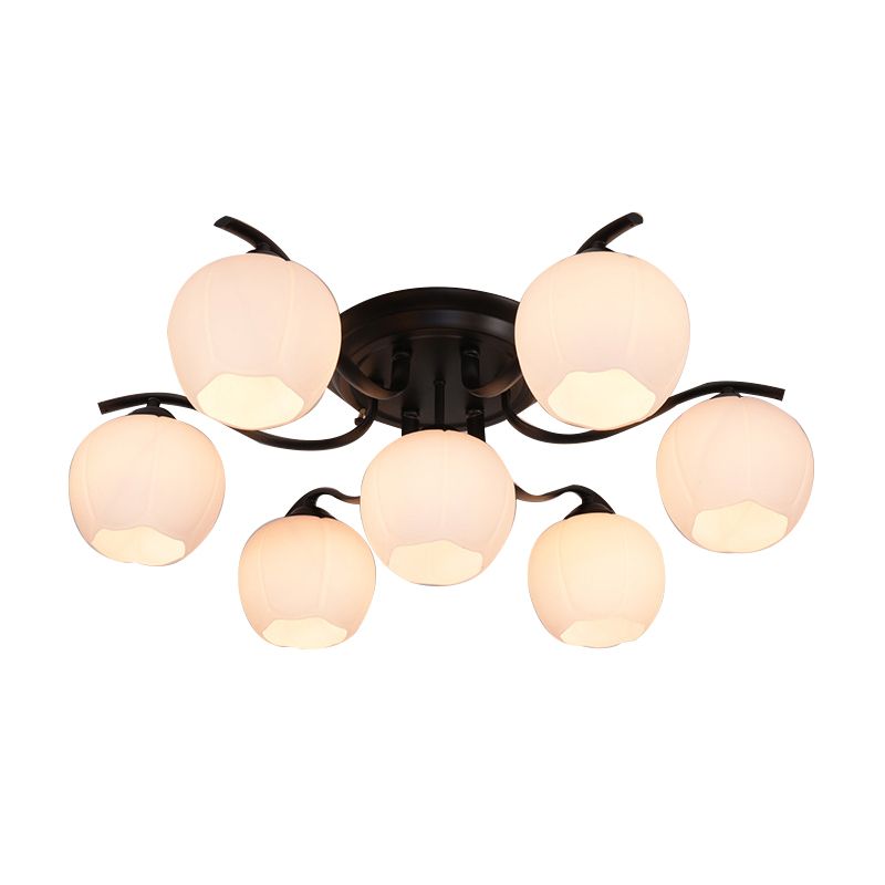 Sputnik Semi Flush Mount Minimalist Glass Semi Flush Light Fixtures