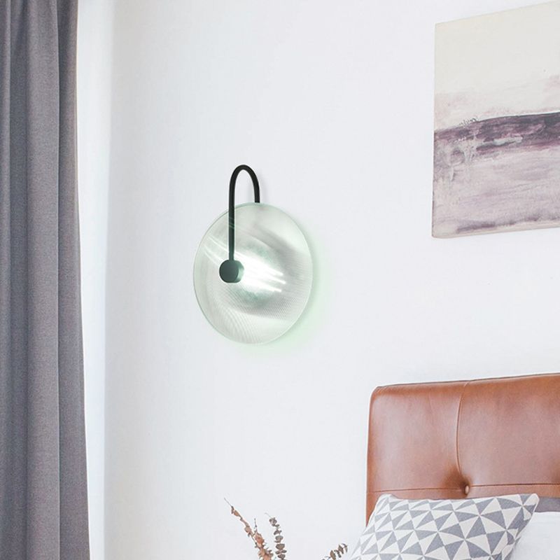 Modern Style Round Wall Light Sconces Glass 1 Light Wall Lighting Ideas