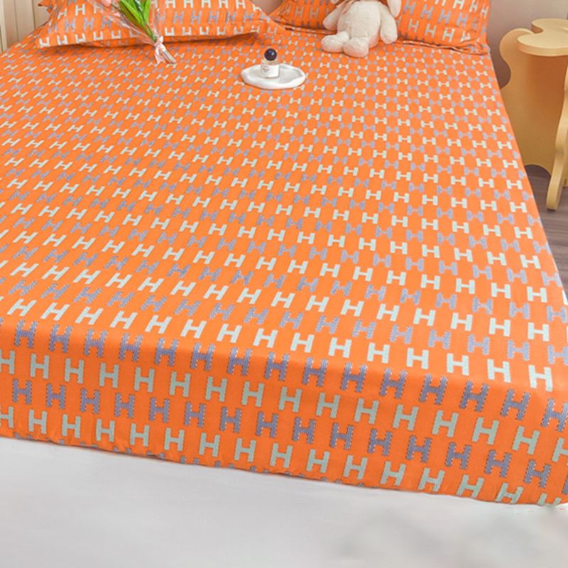 Twill Cotton Bed Sheet Set Breathable Sheet 1 Piece Fitted Sheet