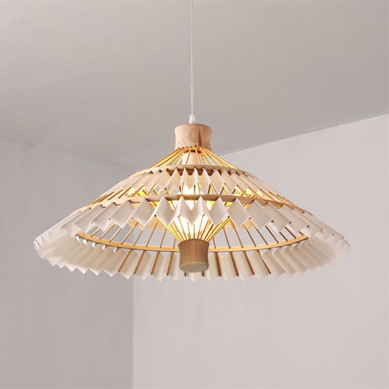 Sich verjüngte Anhängerbeleuchtungstradition Bambus 1 Glühbirne 19,5 "/23,5" breites beige hanges Lampe Kit