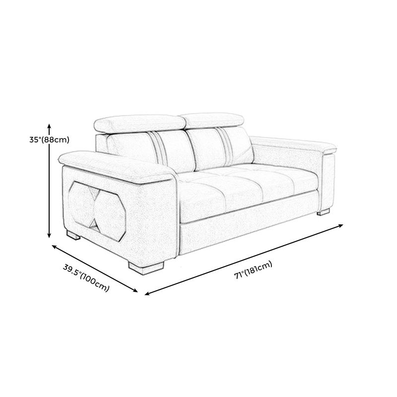 Silve Faux Leather High Back Pillow Top Arm Sofa/Sectional with Stain-Resistant