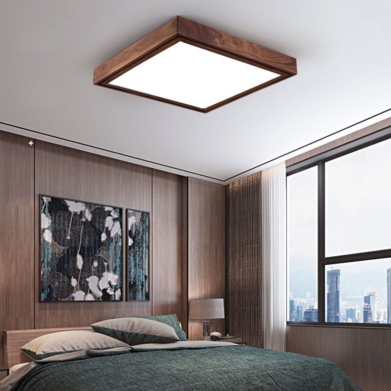 Lámpara de techo empotrada LED cuadrada minimalista contemporánea para sala de estar